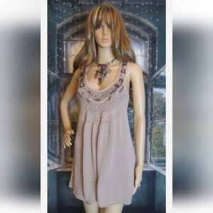 Free People Boho Sweater Tank Top Size XS